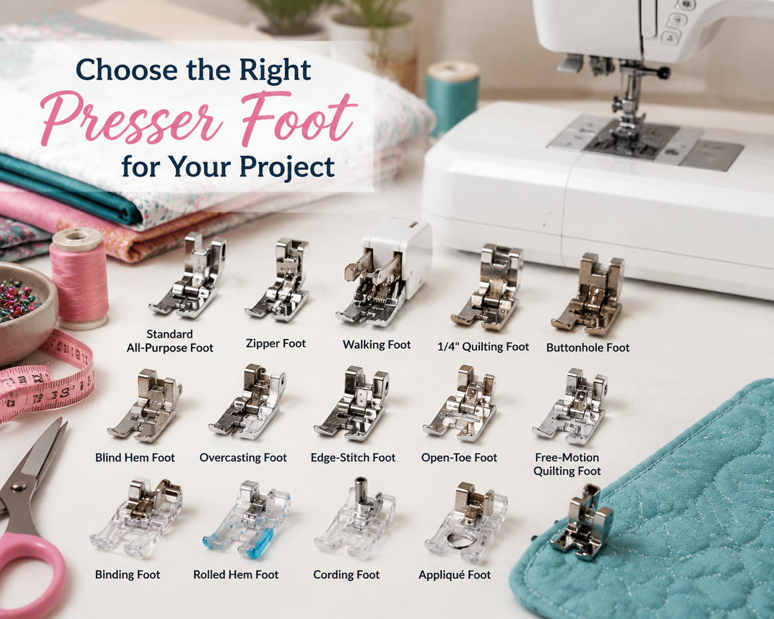 How to Choose the Right Sewing Machine Presser Foot for Your Project
