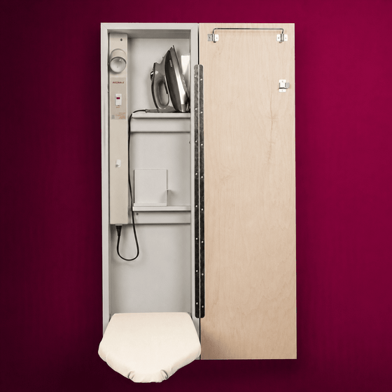 Iron-A-Way non-swivel ironing center