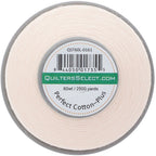 Quilters Select Perfect Cotton Plus 60wt Thread — Porcelain, 2,500 Yards — spool label view