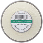 Quilters Select Perfect Cotton Plus 60wt Thread — Antique, 2,500 Yards — spool label view