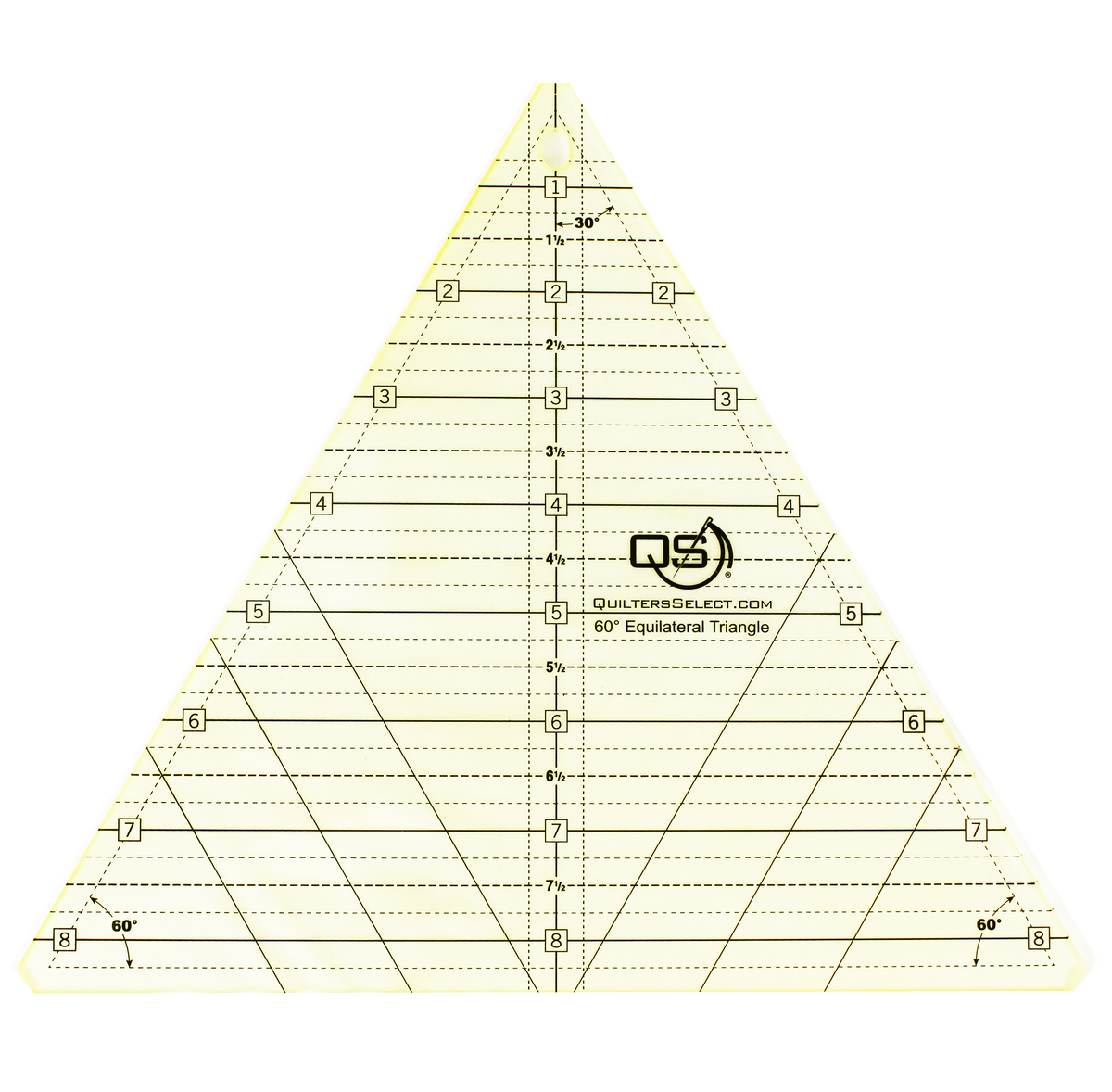 Quilters Select 8.5 inch 60-degree triangle ruler