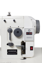 Reliable 2300SZ direct-drive controls and stitch adjustments