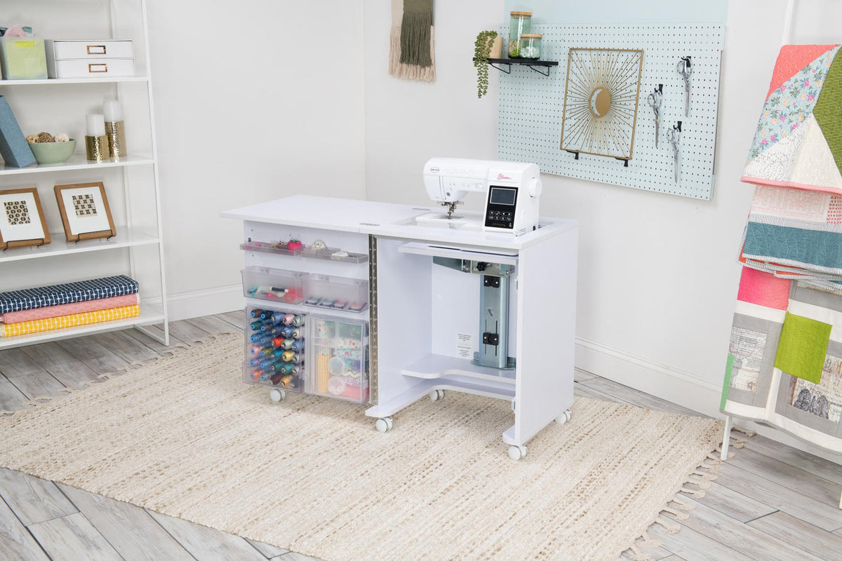 Koala Compact Sewing Cabinet – White Ash