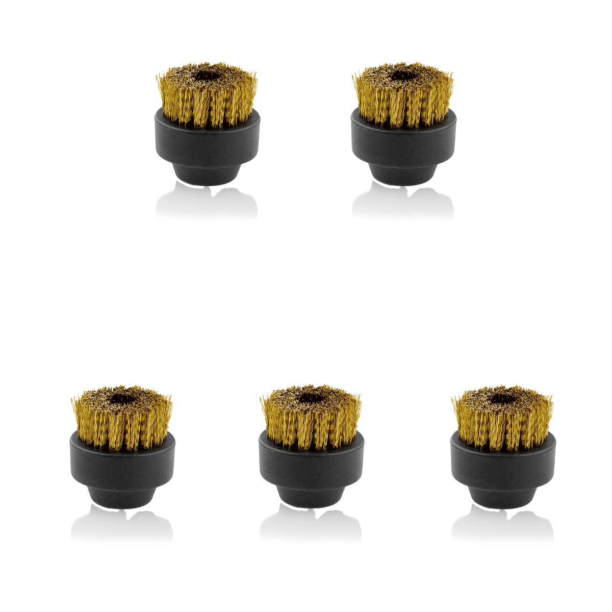 Reliable 1000CCA38B 38mm Brass Brush for Brio Pro 1000CC, 5 Pack