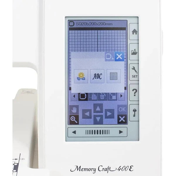 Janome Memory Craft 400E Embroidery Machine (MC400E) – additional product view 4