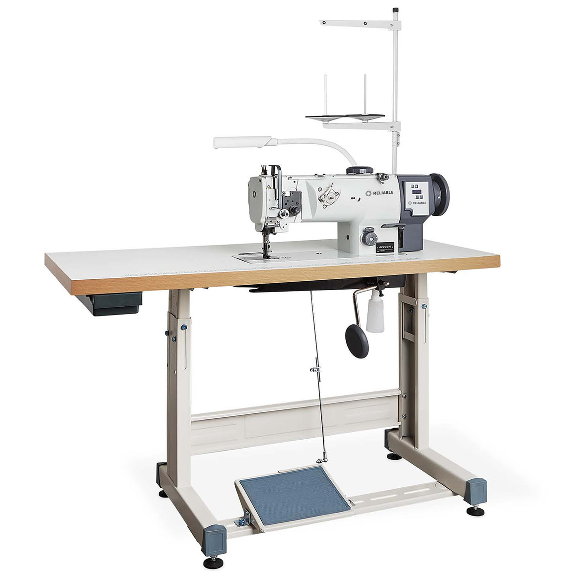 Reliable 4220SW complete industrial sewing table and stand