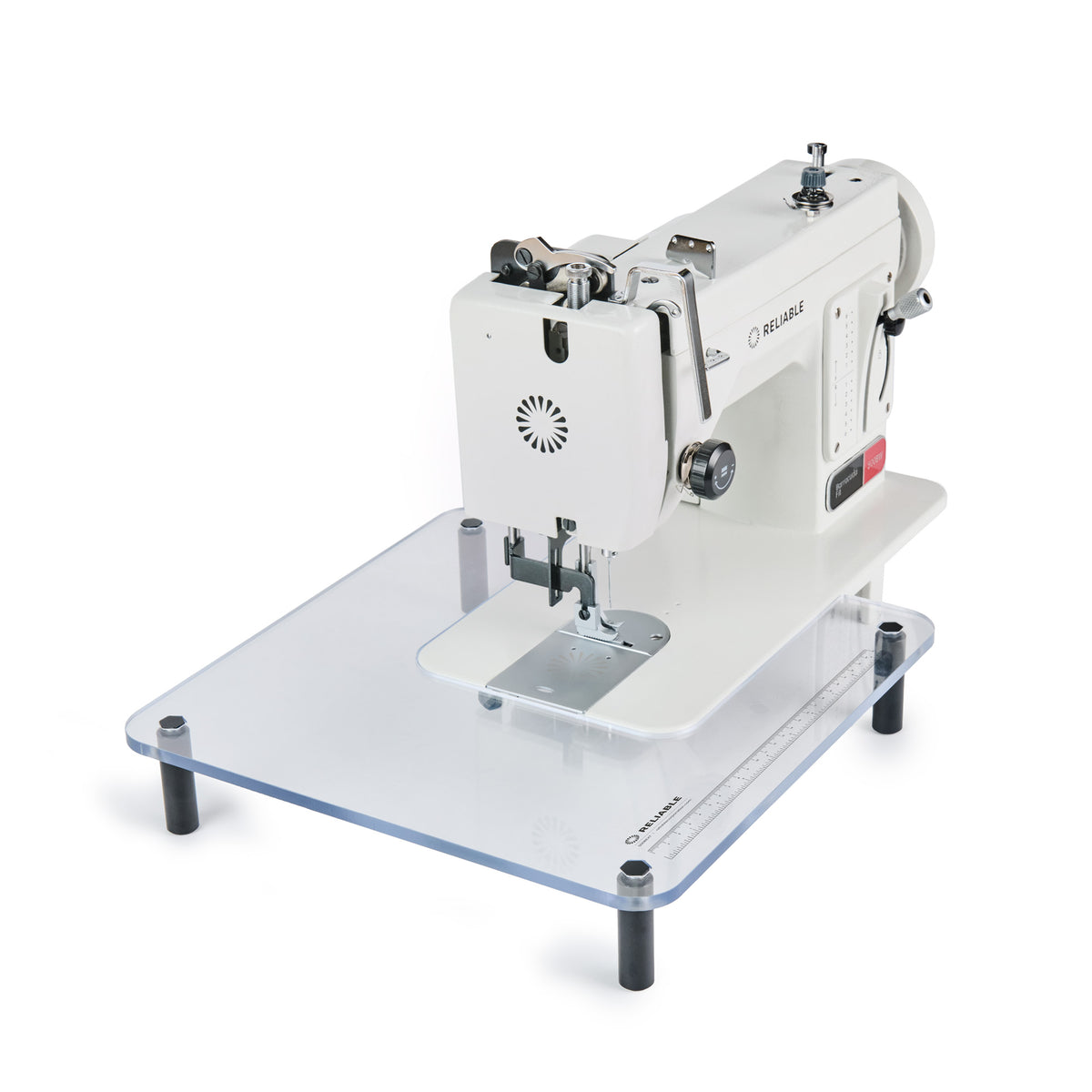 Barracuda Fit 500BW mounted on clear extension table