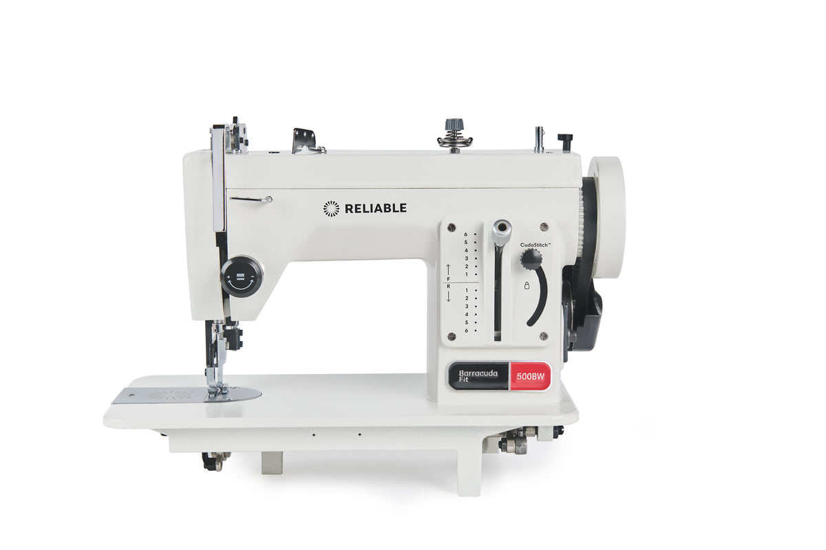 Side view of Reliable Barracuda Fit 500BW portable walking-foot machine
