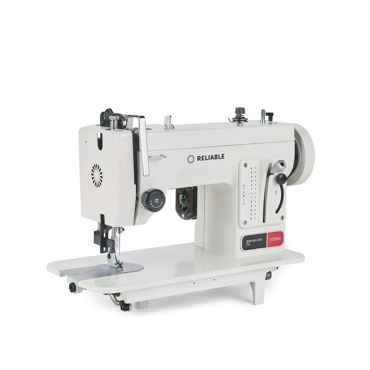 Reliable Barracuda Fit 500BW portable straight-stitch walking-foot sewing machine