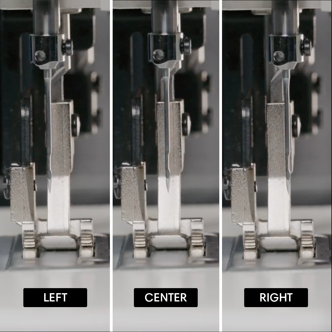 Barracuda Fit 500BZ left center right needle position control