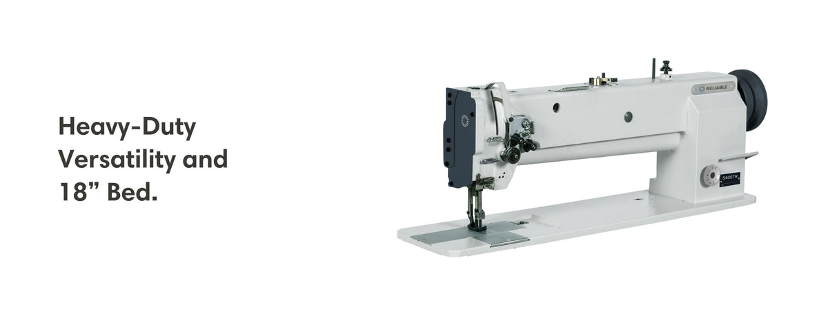 Reliable 5400TW built-in bobbin winder and machine detail