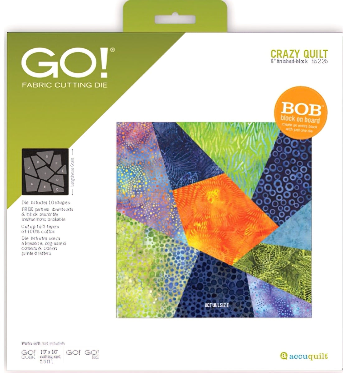 GO! Crazy Quilt-6" Finished Die