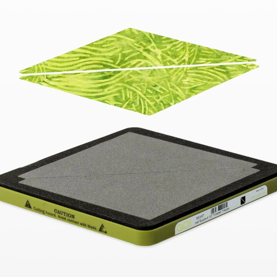 GO! Half Square Triangle-4 1/2" Finished Square Die - additional product image