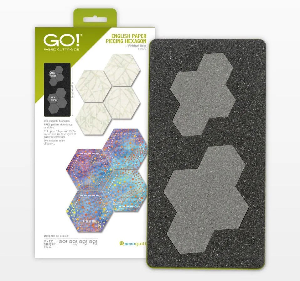 GO! English Paper Piecing Hexagon-1" Finished Sides Die