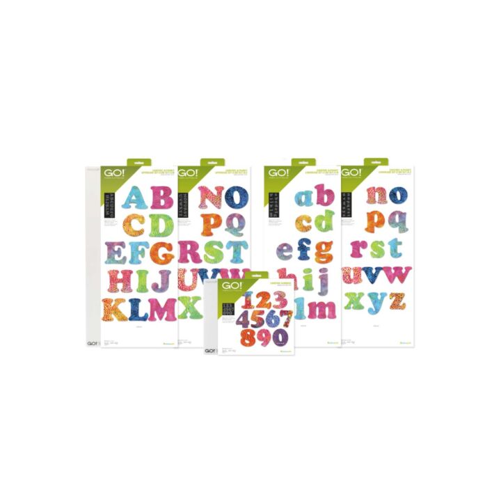 GO! Carefree Alphabet & Numbers Die Bundle