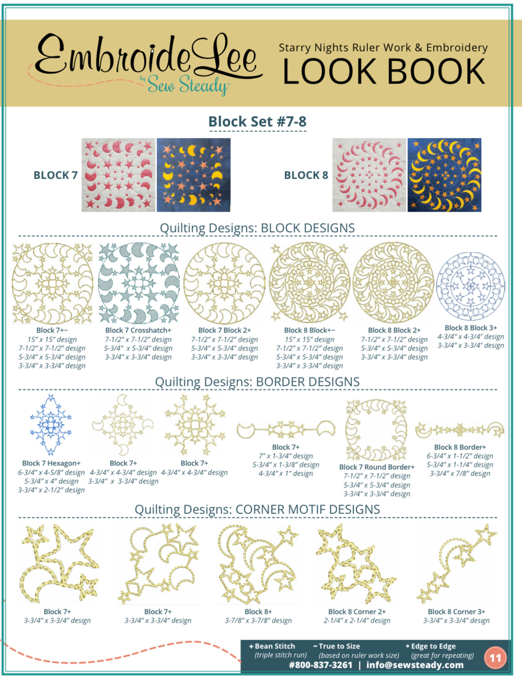 Westalee Design Starry Night 4pc Star Template Block Set 4
