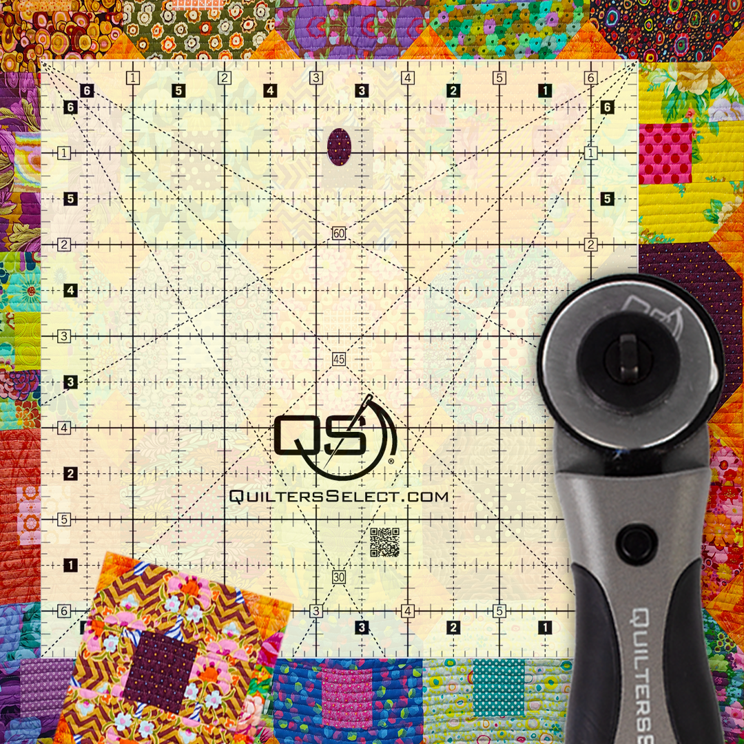 Quilters Select Non-Slip Ruler – 6.5″ x 6.5″ — manufacturer product view 1