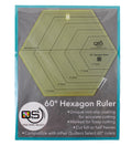 Quilters Select 60 Degree Hexagon Non Slip Ruler — manufacturer product view 1