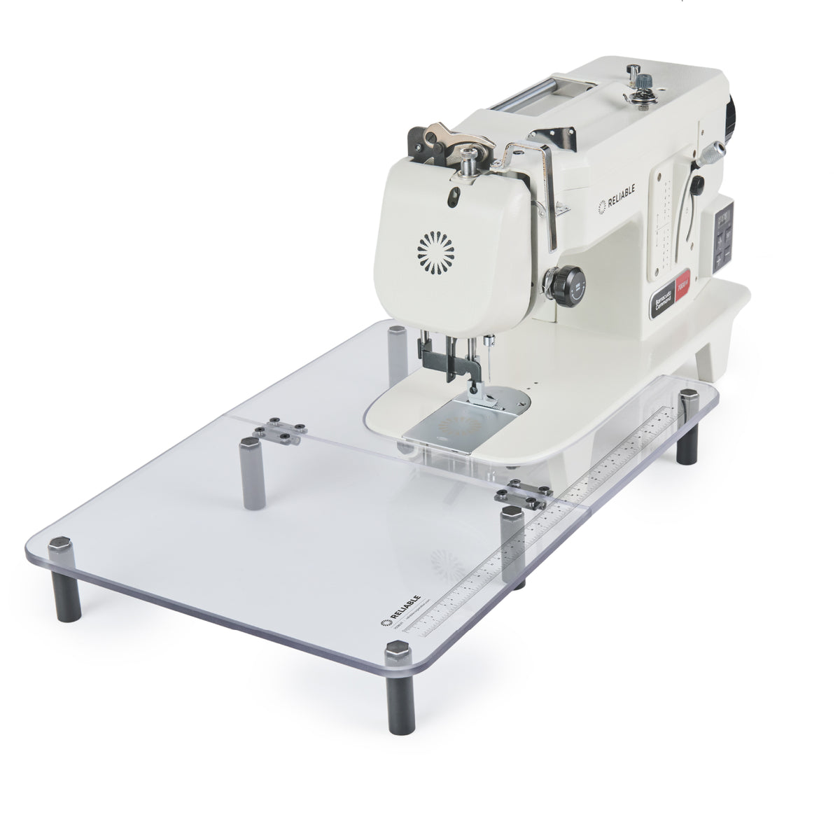 Barracuda Command 700BW mounted on clear extension table