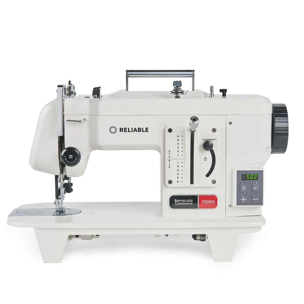 Side view of Barracuda Command 700BW with carry handle raised