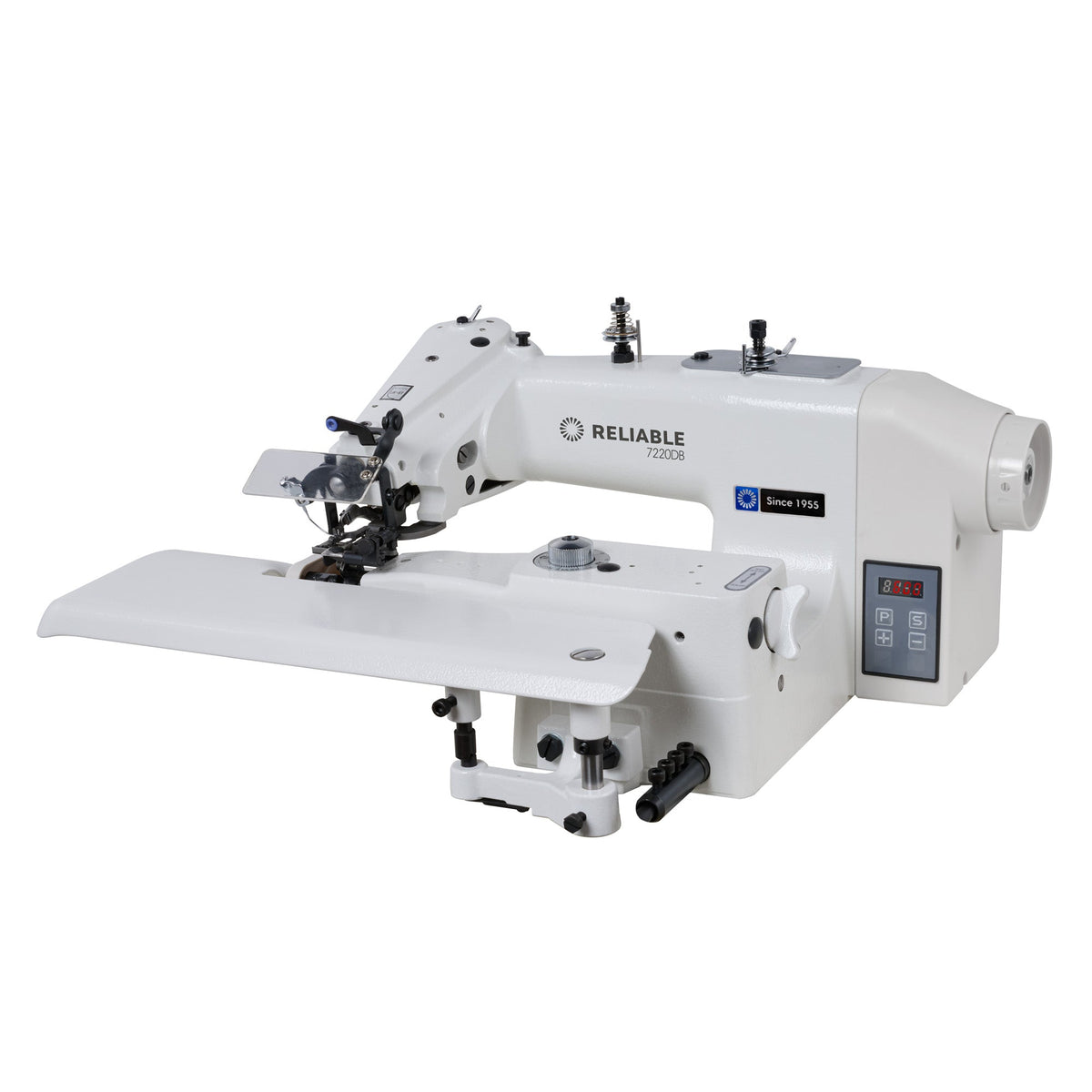 Reliable 7220DB drapery blind stitch industrial sewing machine, complete setup