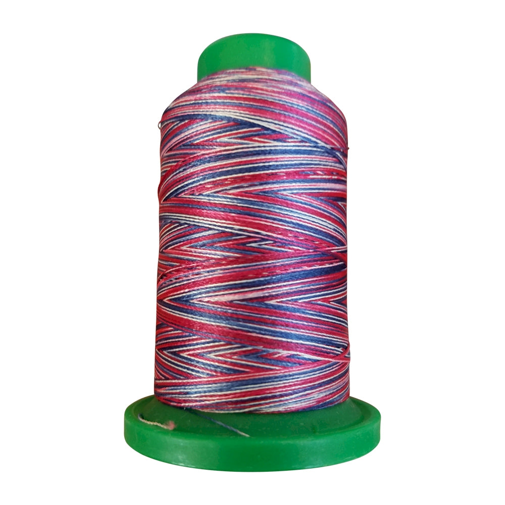 Isacord 9918 Ol' Glory variegated 1,000m embroidery thread spool