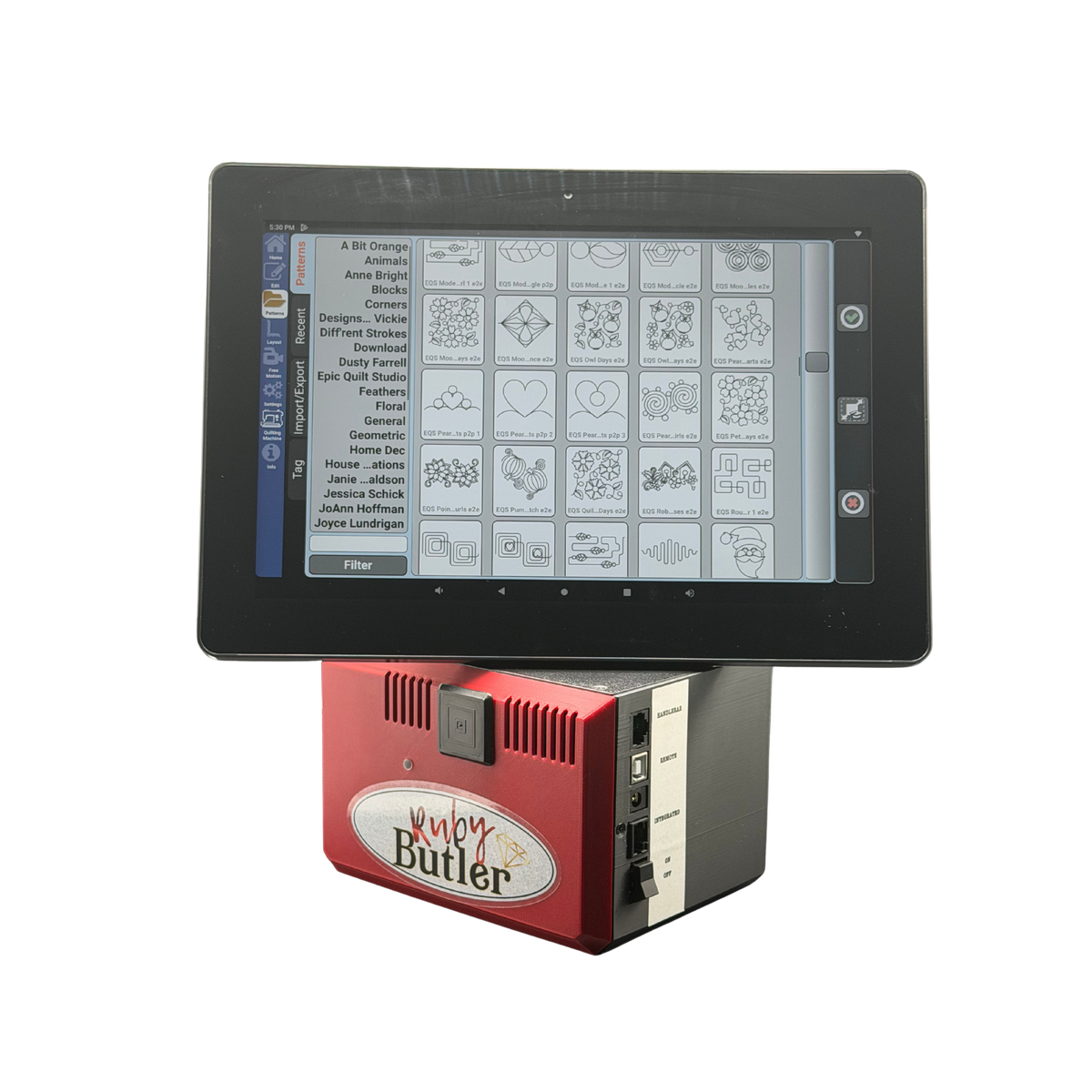 Butler Ruby Edition Quilting Robotics with 12" EPC Display For Mid & Long Arm Quilting Machines – additional product view 12