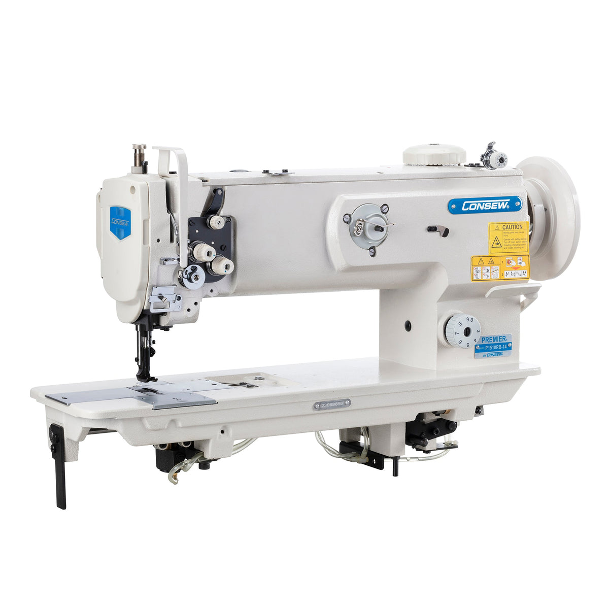 Consew P1510RB-14 14" Single Needle Walking Foot Industrial Sewing Machine with Table & Servo Motor - product view 1