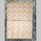 IKEA ALEX 9-Drawer Thread Storage Tray Inserts — two empty trays placed end to end