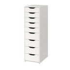 White ALEX nine-drawer unit, furniture sold separately, for IKEA ALEX 9-Drawer Thread Storage Tray Inserts