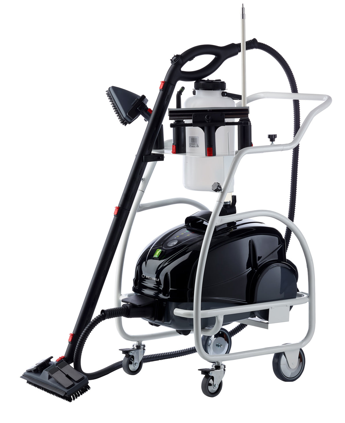 Brio Pro 1000CC commercial steam cleaner with 1100CT trolley