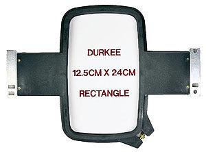 Durkee 12.5cm x 24cm (5" x 9") Rectangular Hoop, 360 Needle Spacing, Tajima, Brother & Toyota Compatible product image