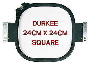 Durkee 24cm x 24cm Square Hoop, 360 Needle Spacing, Tajima, Brother & Toyota Compatible product image