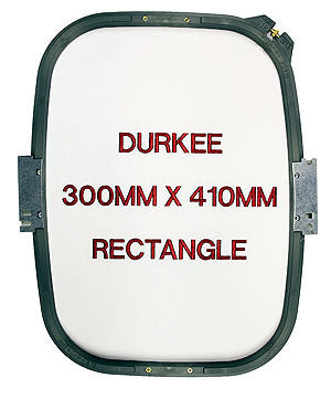 Durkee 300mm x 410mm Rectangular Hoop, 360 Needle Spacing, Tajima, Brother & Toyota Compatible product image