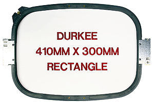 Durkee 410mm x 300mm Rectangular Hoop, 500 Needle Spacing, Tajima, Brother, Toyota & Renaissance Compatible product image