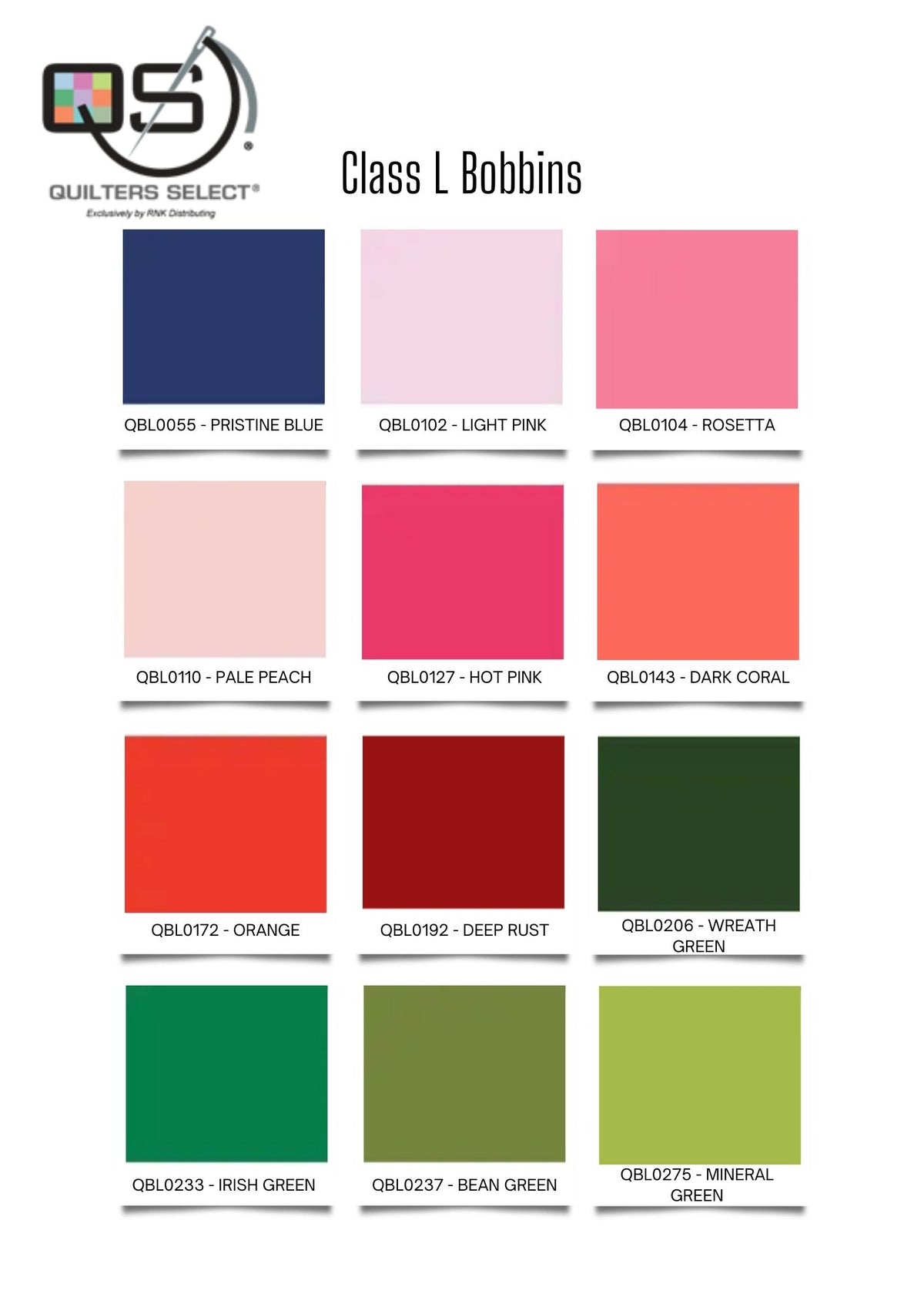 Quilters Select Bobbins – Class L — manufacturer range photo