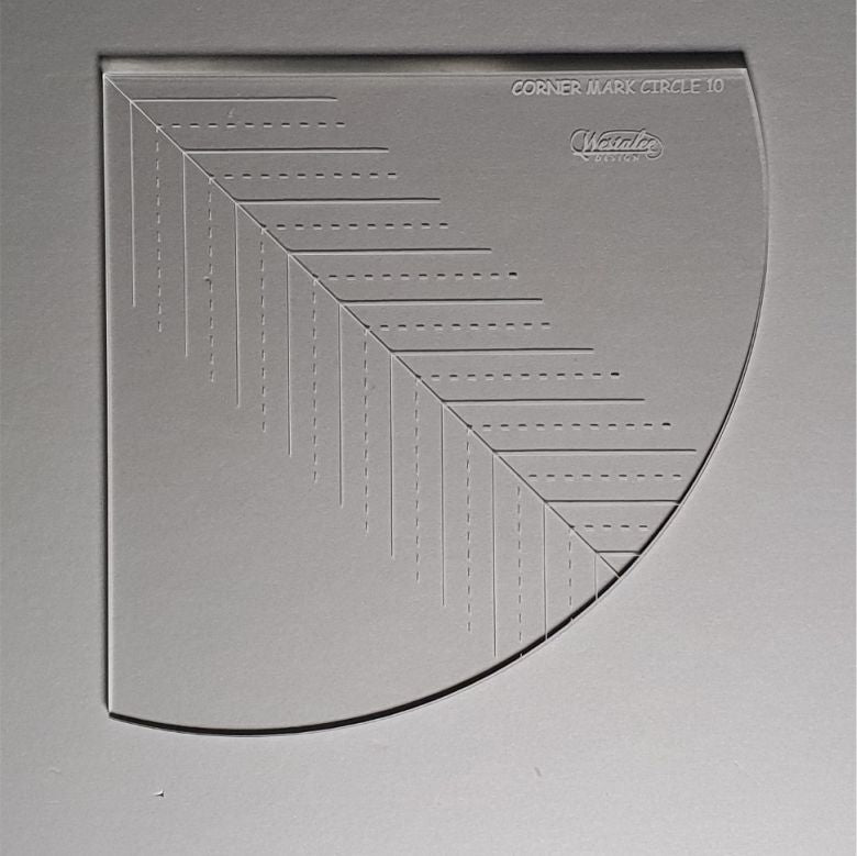 Westalee Design Corner Mark Circles Template Set 1- 2 Piece Set
