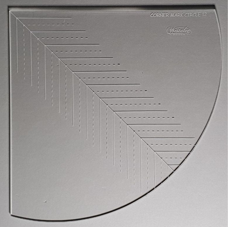 Westalee Design Corner Mark Circles Template Set 1- 2 Piece Set