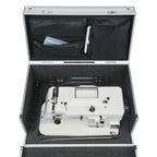 CudaCase open with sewing machine and accessories organized inside
