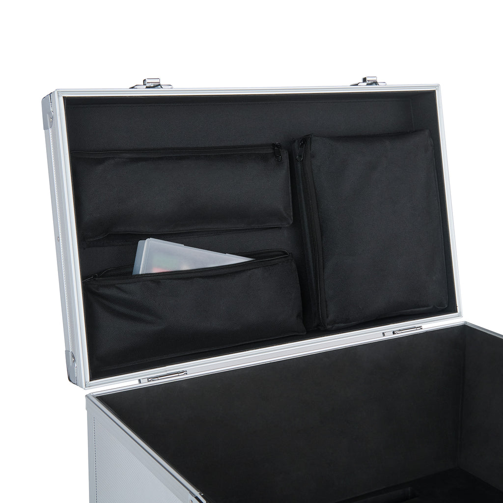 Accessory storage pockets built into the CudaCase lid