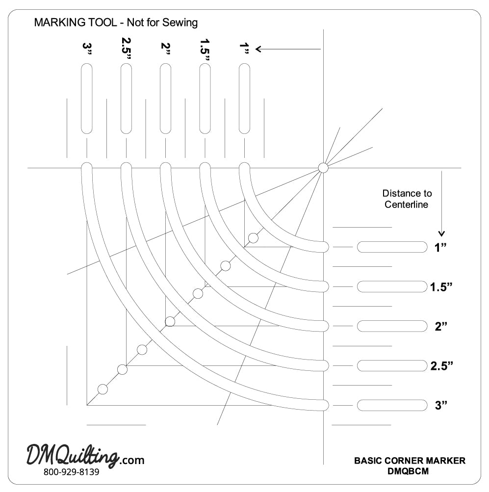 DM Quilting – Basic Corner Marker Tool