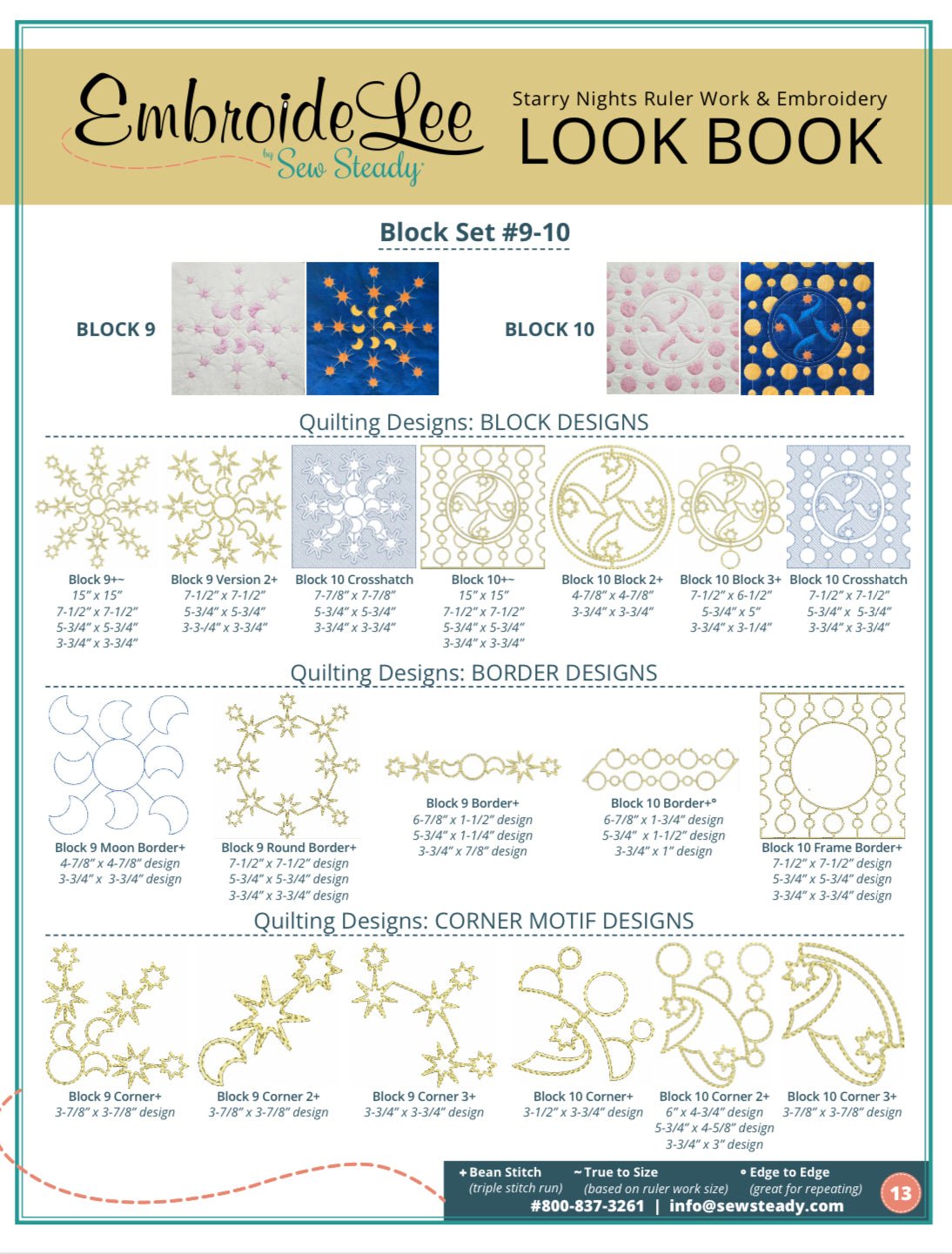 Westalee Design Starry Night 5pc Star Template Block Set 5