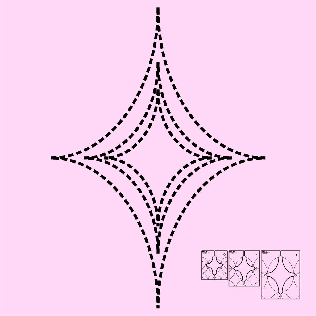 DM Quilting – Curvy Diamonds