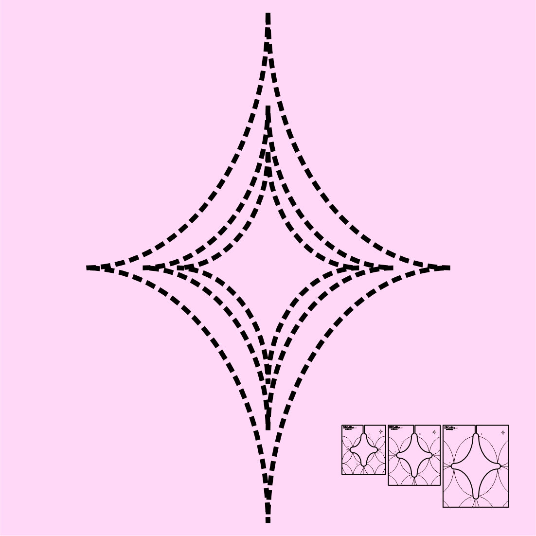 DM Quilting – Curvy Diamonds