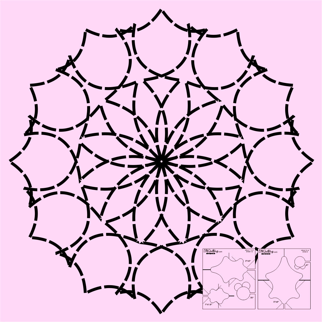 DM Quilting – Holly Leaf Templates