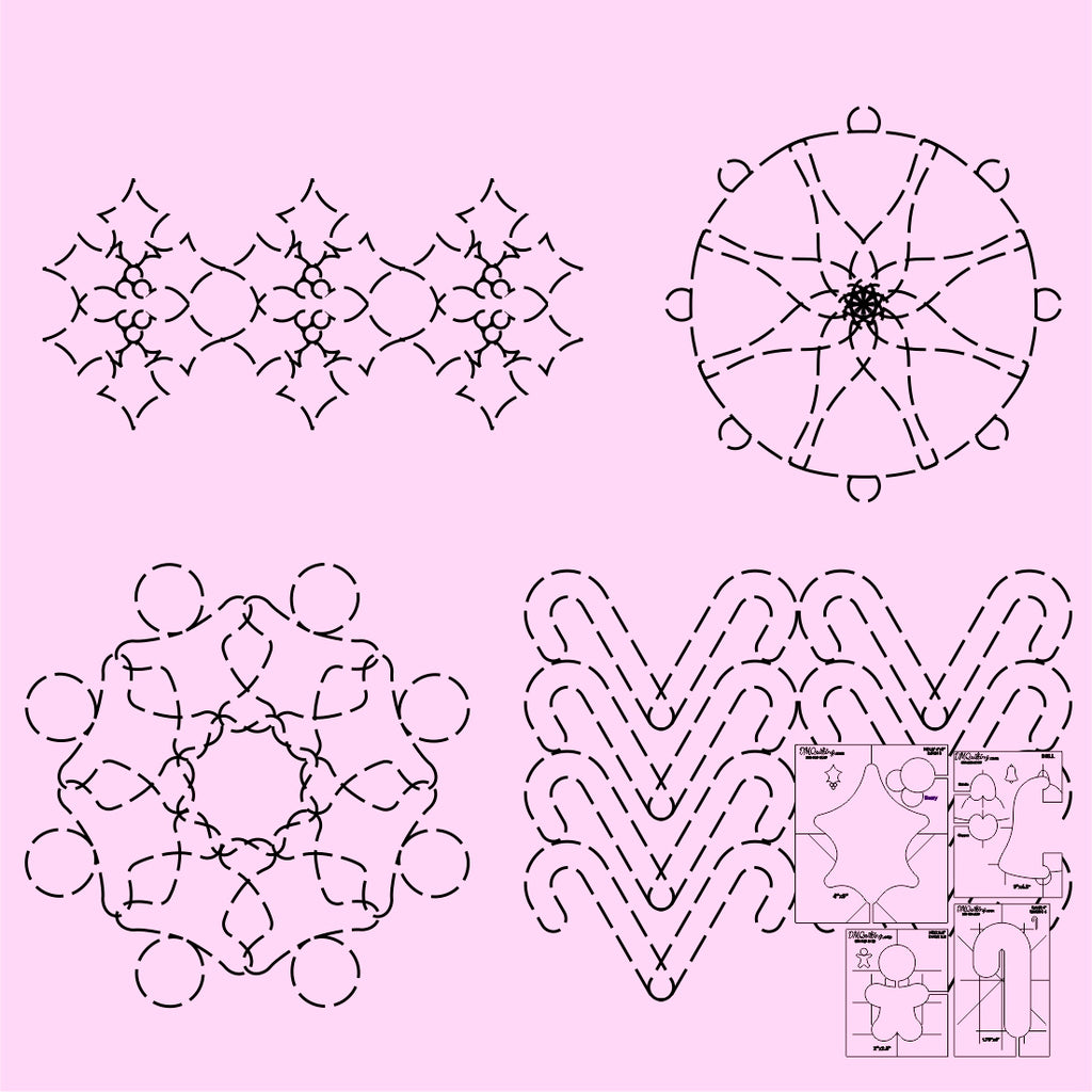 DMQuilting – Holiday Sampler Template Set 2