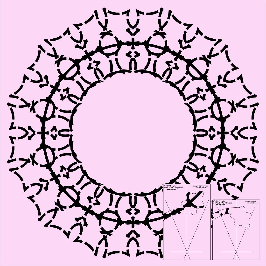 DM Quilting – Holly Wreath Templates