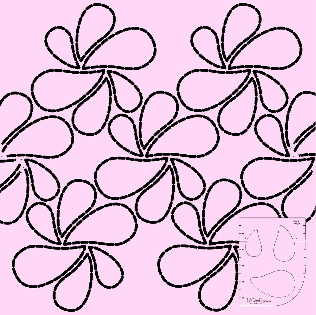 DM Quilting – Leaf 1 Template