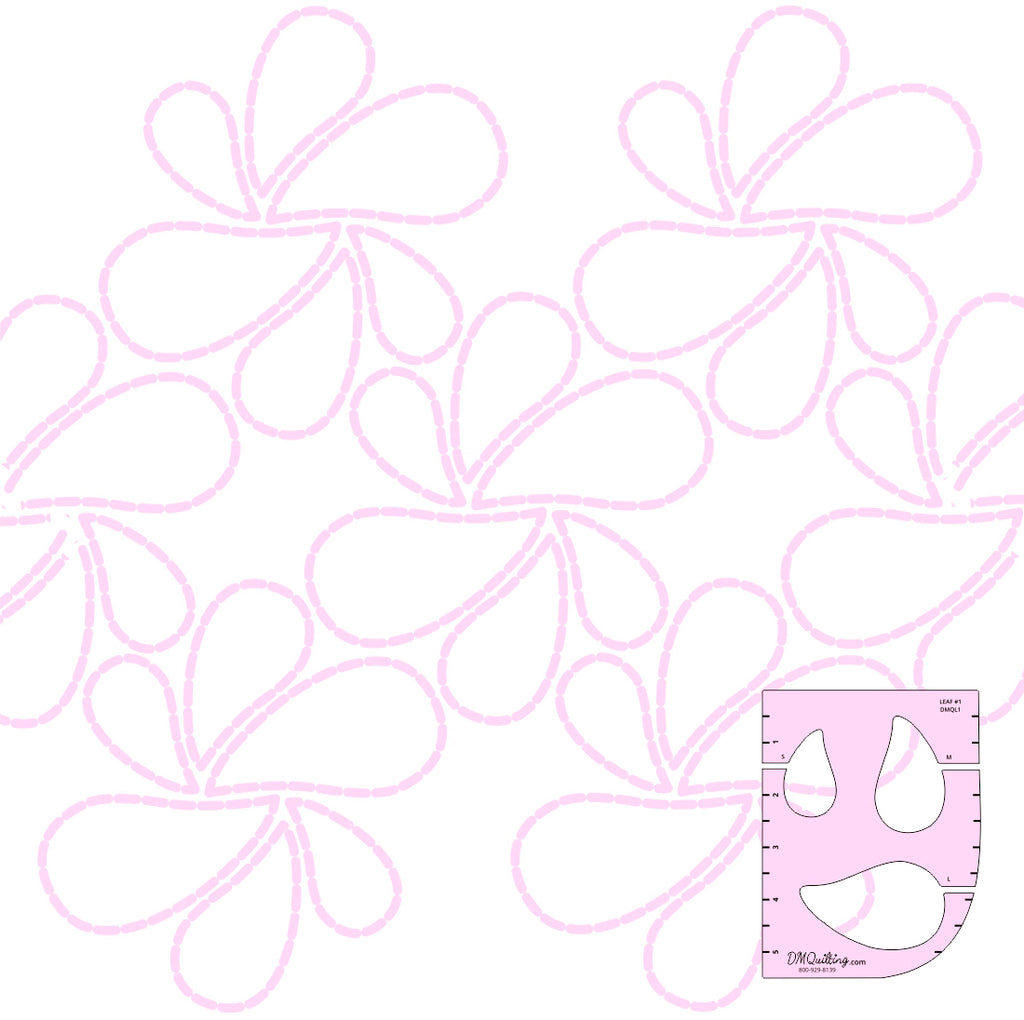 DM Quilting – Leaf 1 Template