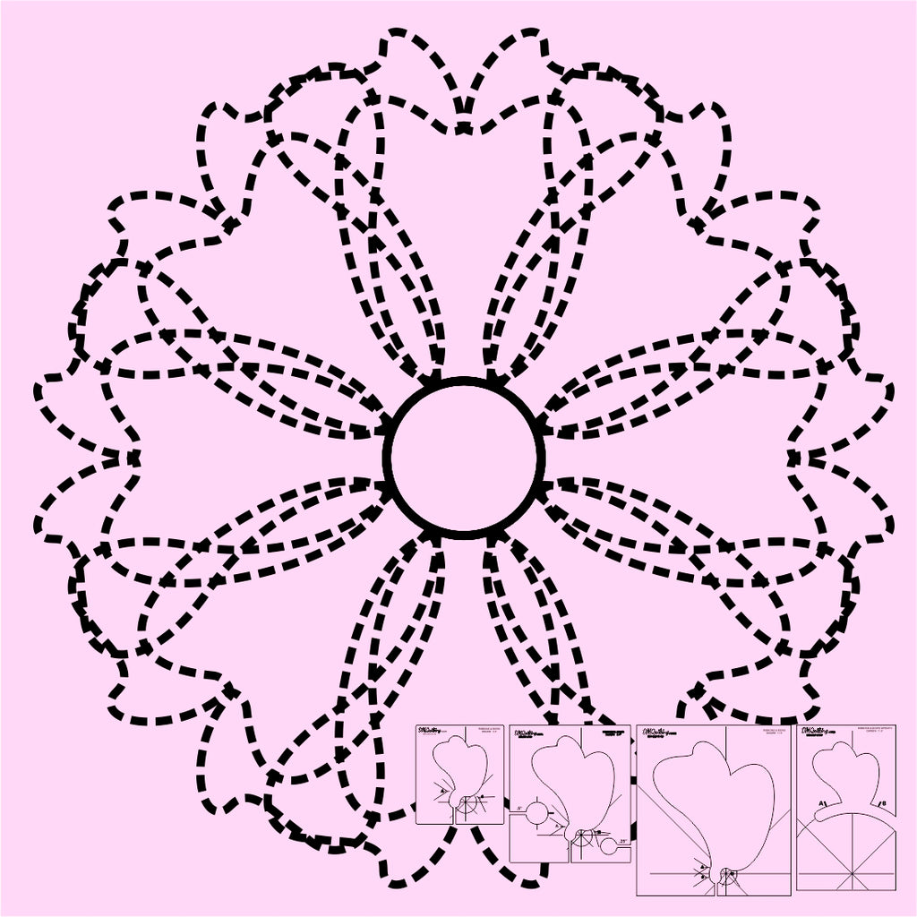 DM Quilting – Ribbons & Bows & Wreath Templates